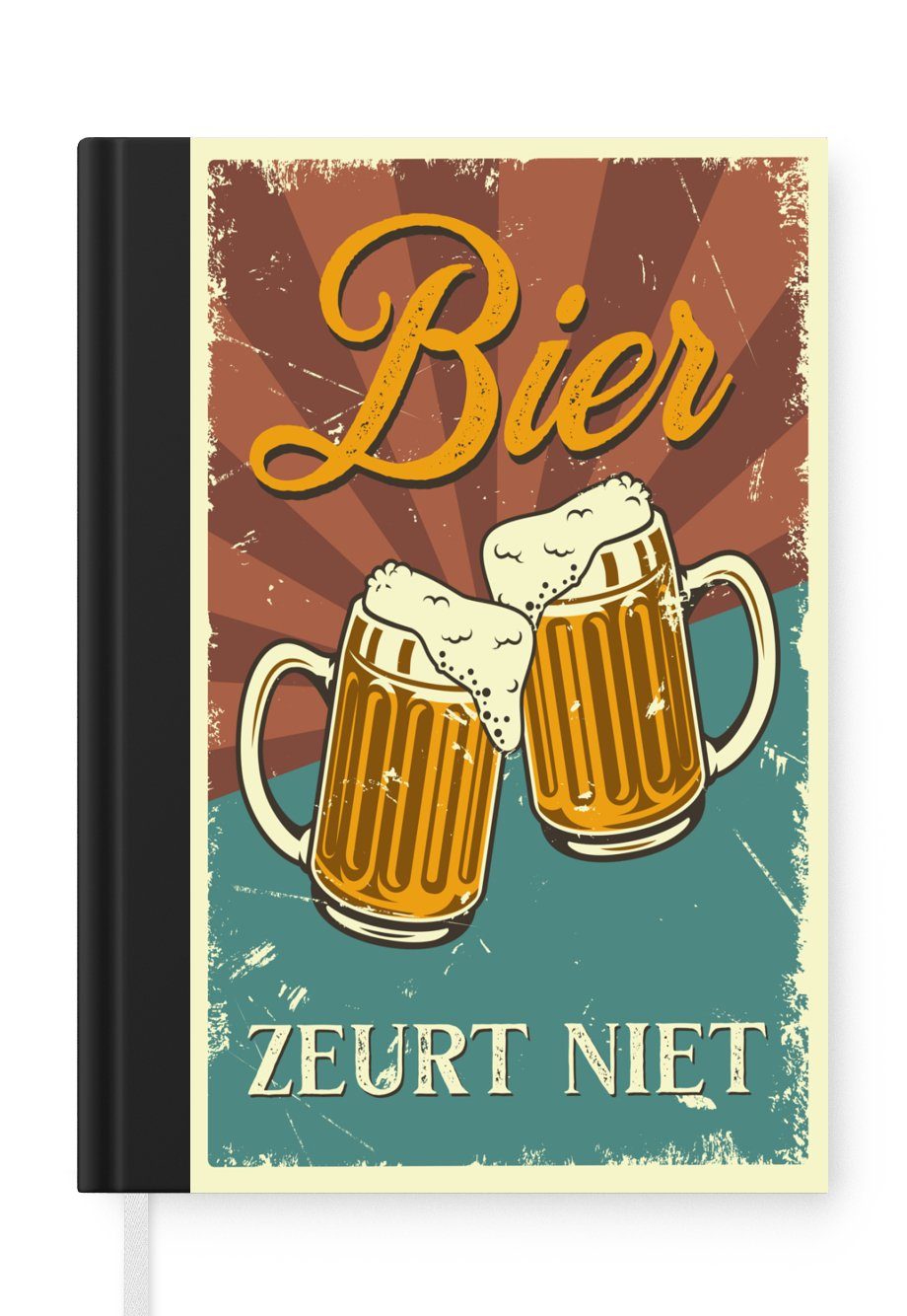 MuchoWow Notizbuch Mancave - Bier - Bier nörgelt nicht - Kneipe - Cafe, Journal, Merkzettel, Tagebuch, Notizheft, A5, 98 Seiten, Haushaltsbuch