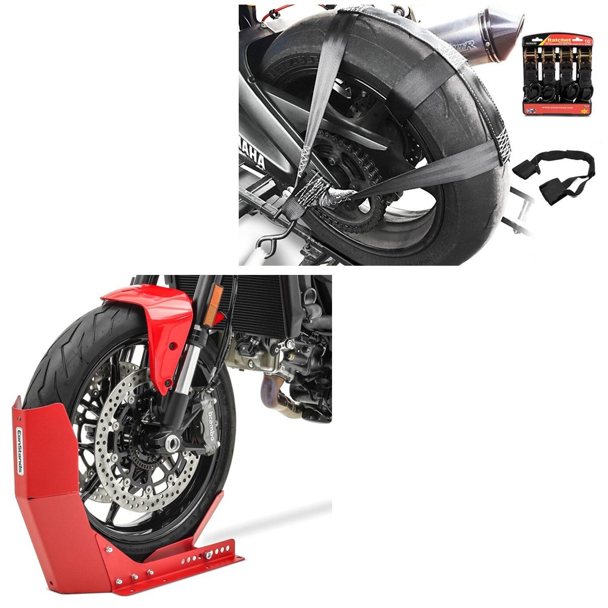ConStands Motorradheber Set Lenker + Transportständer S3