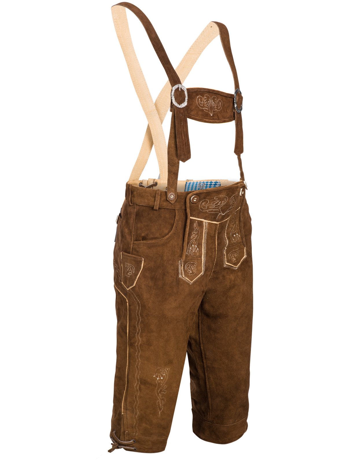 Spirit of Bavaria Trachtenlederhose Herren Trachten Lederhose mit Träger Kn günstig online kaufen