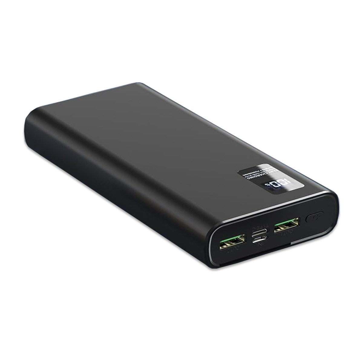 AeroAxis Powerbank, 24000mAh 22,5W Schnellladung, 3 Ausgänge:2x USB-A, 1x USB-C Powerbank 24000 mAh (3,7 V), Externer Akku für Apple, Samsung, Xiaomi, iPhone, Outdoor & Reise