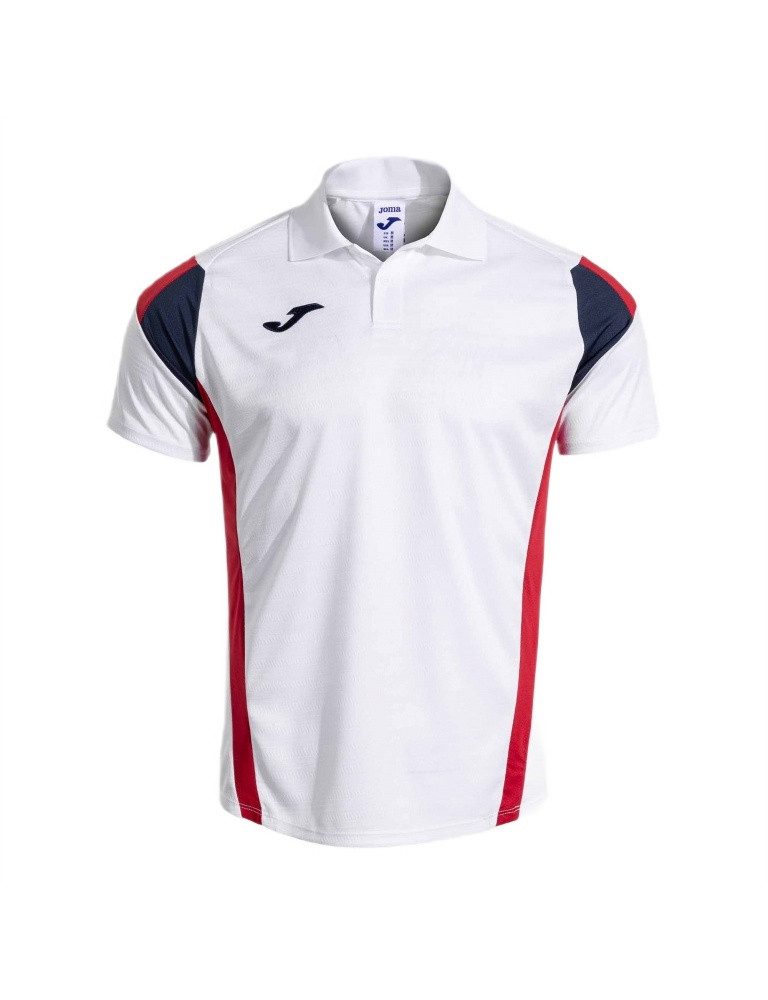 Joma Poloshirt Corta Montreal 2025 weiss/rot Herren