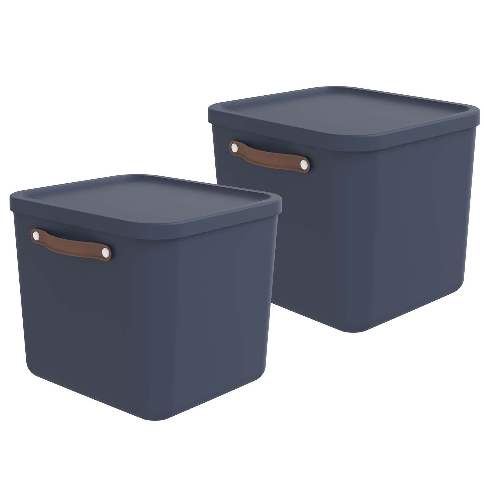 ROTHO Aufbewahrungsbox 2er-Set Aufbewahrungskiste 40l (Aufbewahrungsset, 2e günstig online kaufen