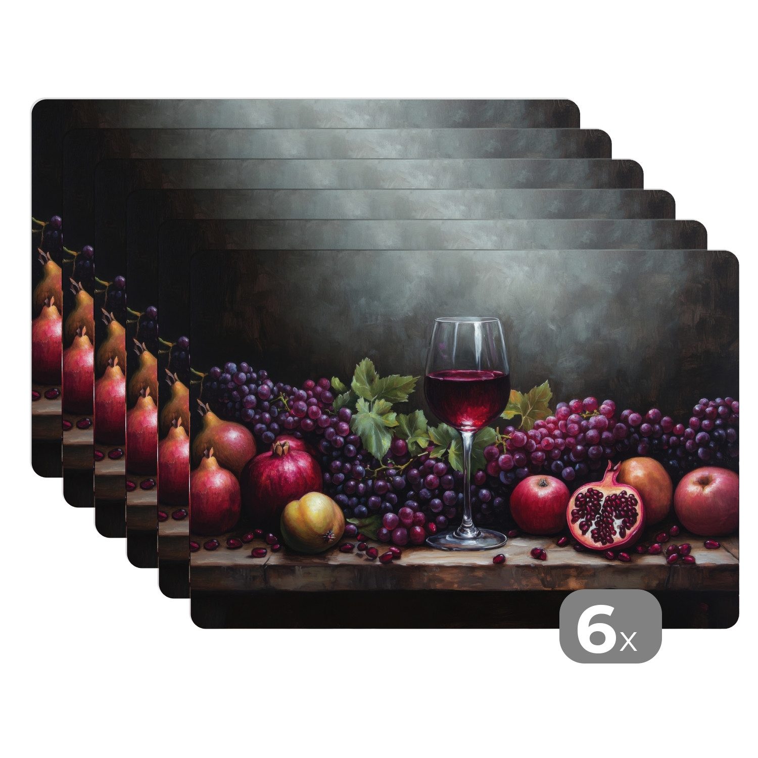 MuchoWow Platzset Wein - Obst - günstig online kaufen