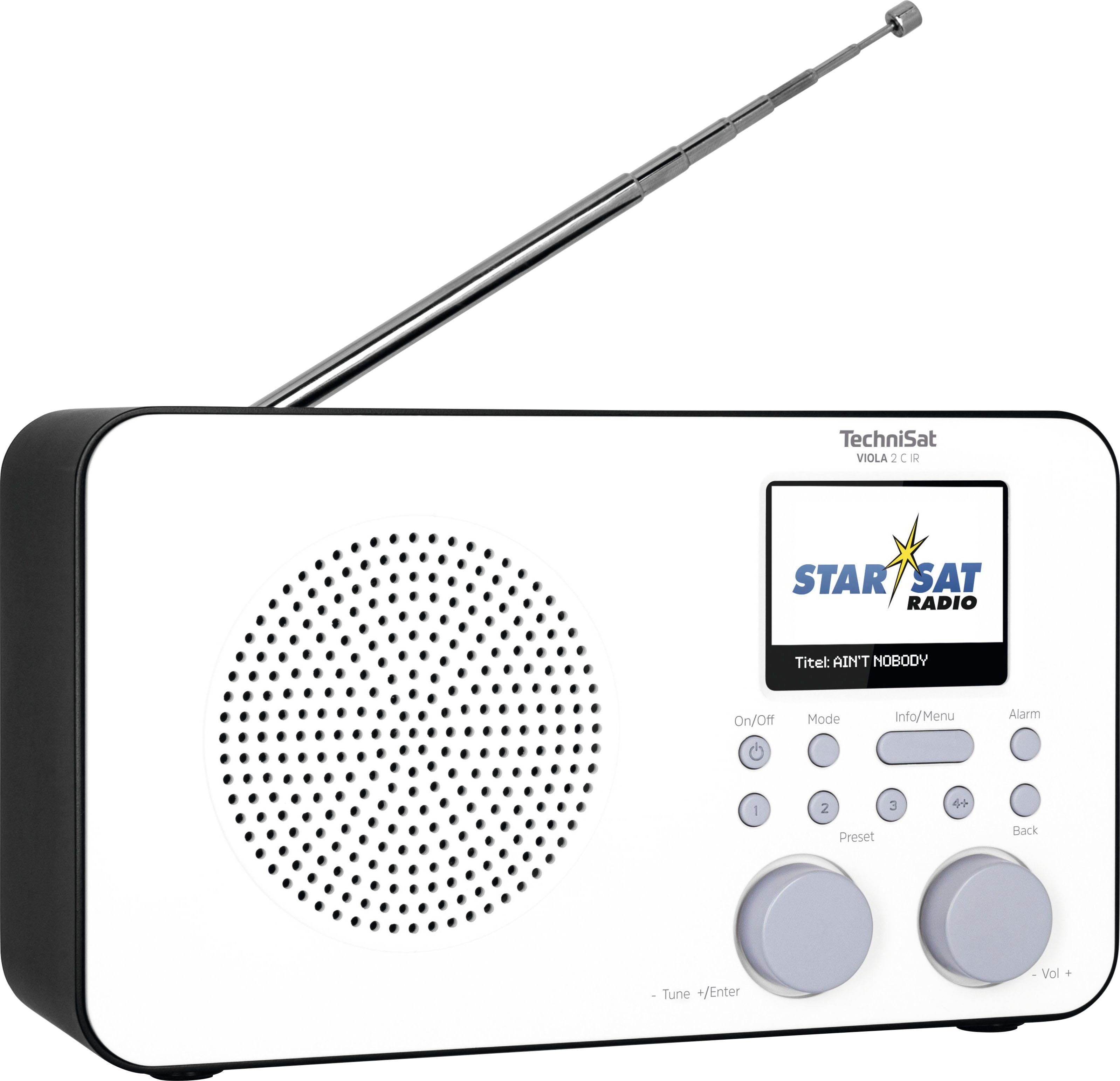 TechniSat VIOLA 2 C Internet-Radio Internetradio, RDS, UKW Farbdisplay, IR Tragbares mit Akku) (Digitalradio DAB+, mit (DAB)