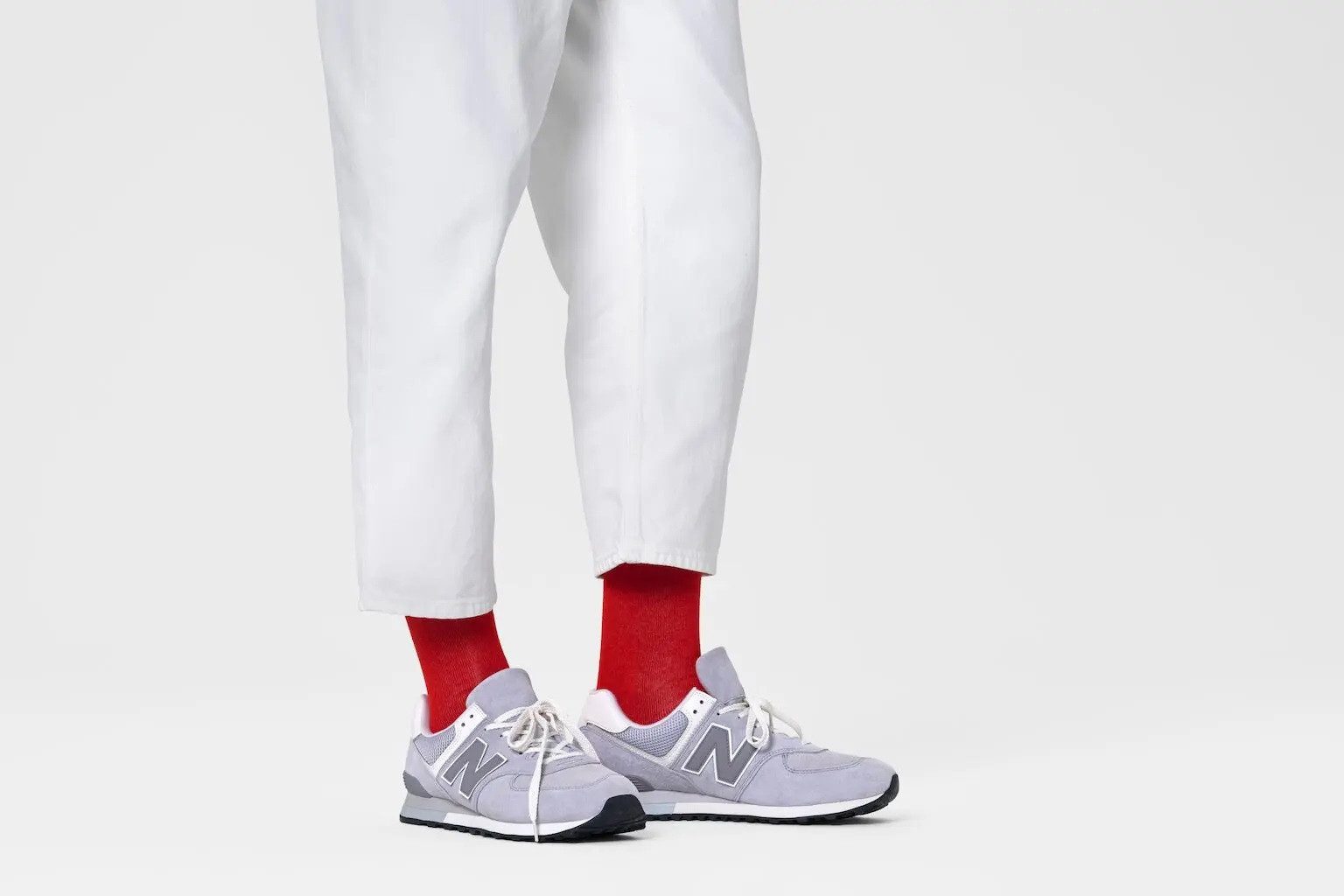Happy Socks Socken Tagessocke Crew Solid rot - 1 Paar günstig online kaufen