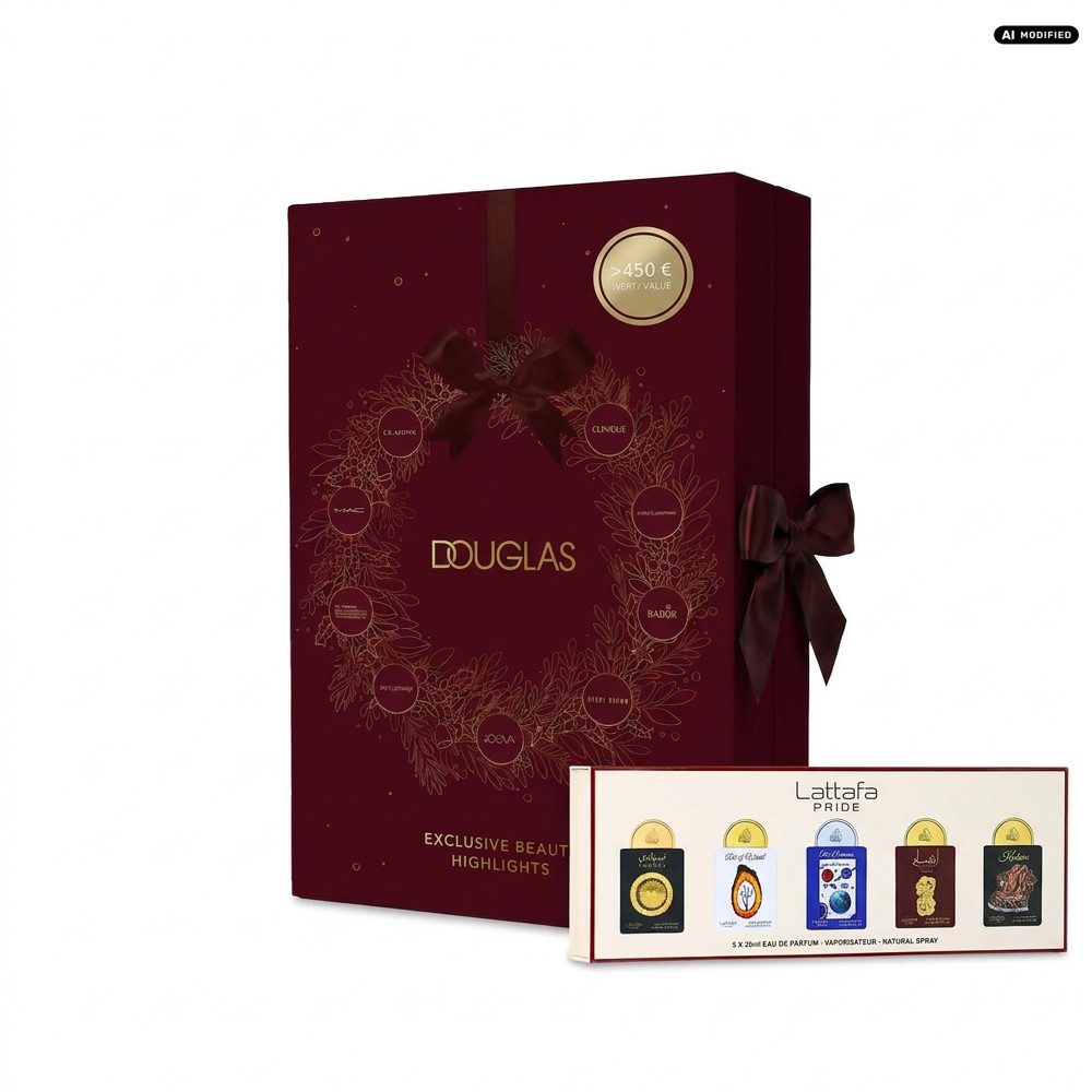 Douglas Adventskalender Douglas Beauty Highlights Adventskalender 2026 mit Lattafa Minis, Adventskalender mit zusätzlichem Lattafa Miniaturset