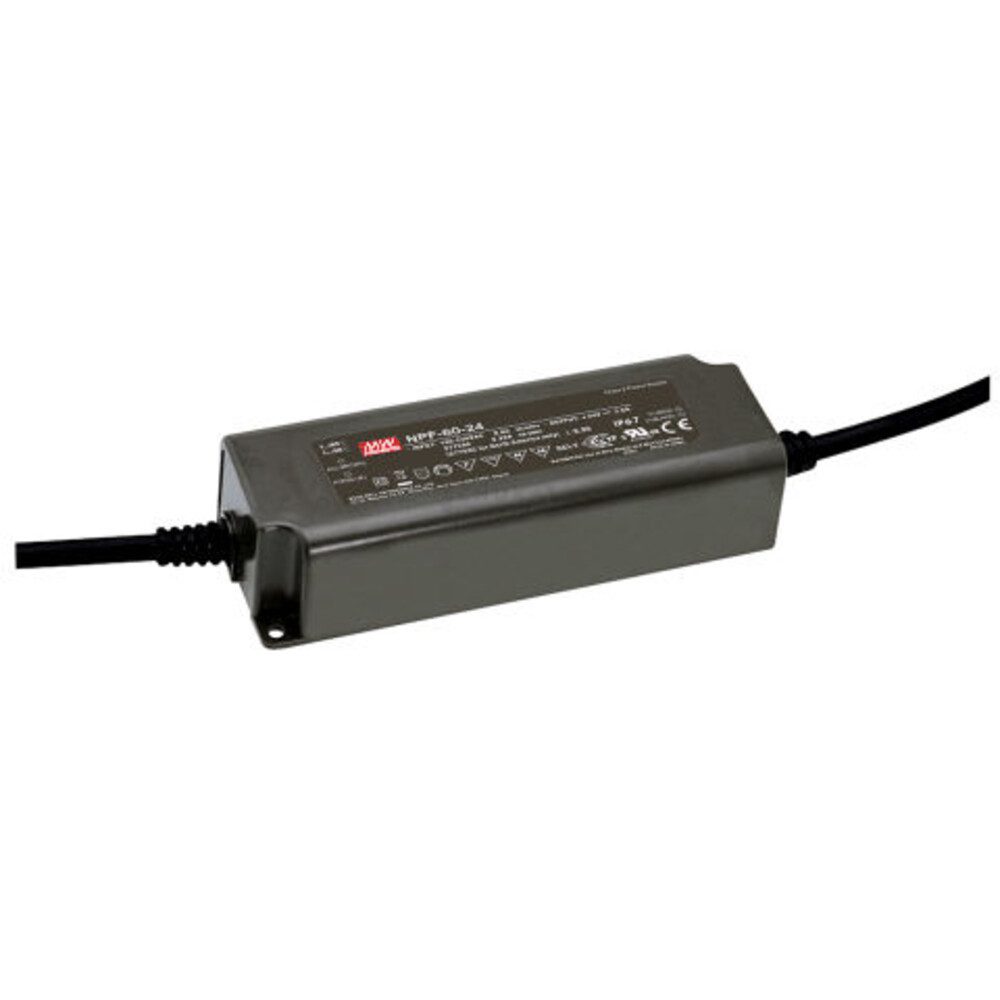 "NPF-60-20" 20V, Kunststoff, 60W, wassergeschützt, Niedervolt, IP67 LED Trafo