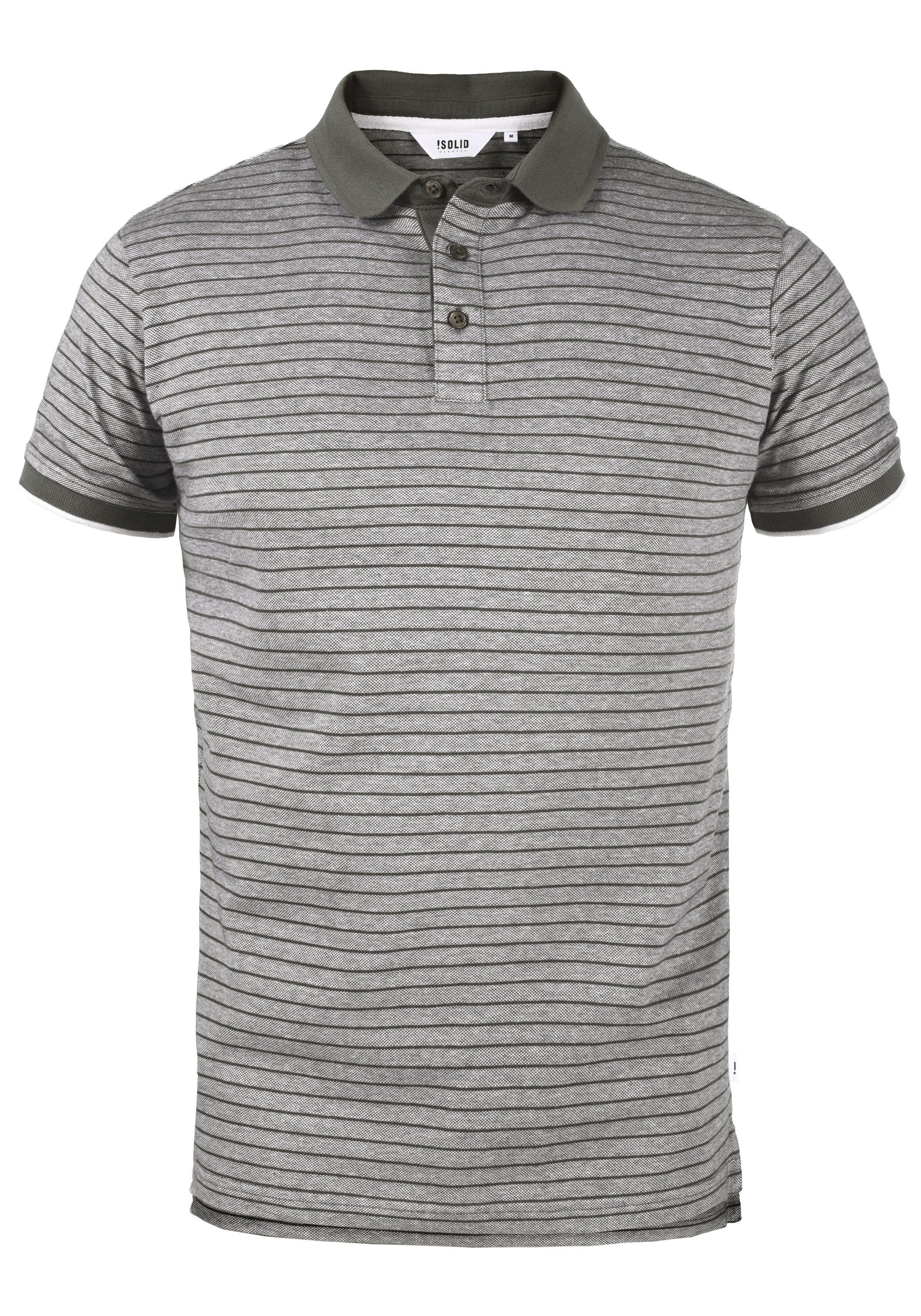 !Solid Poloshirt SDPantelis Polo Med Grey Melange (8254) | Poloshirts