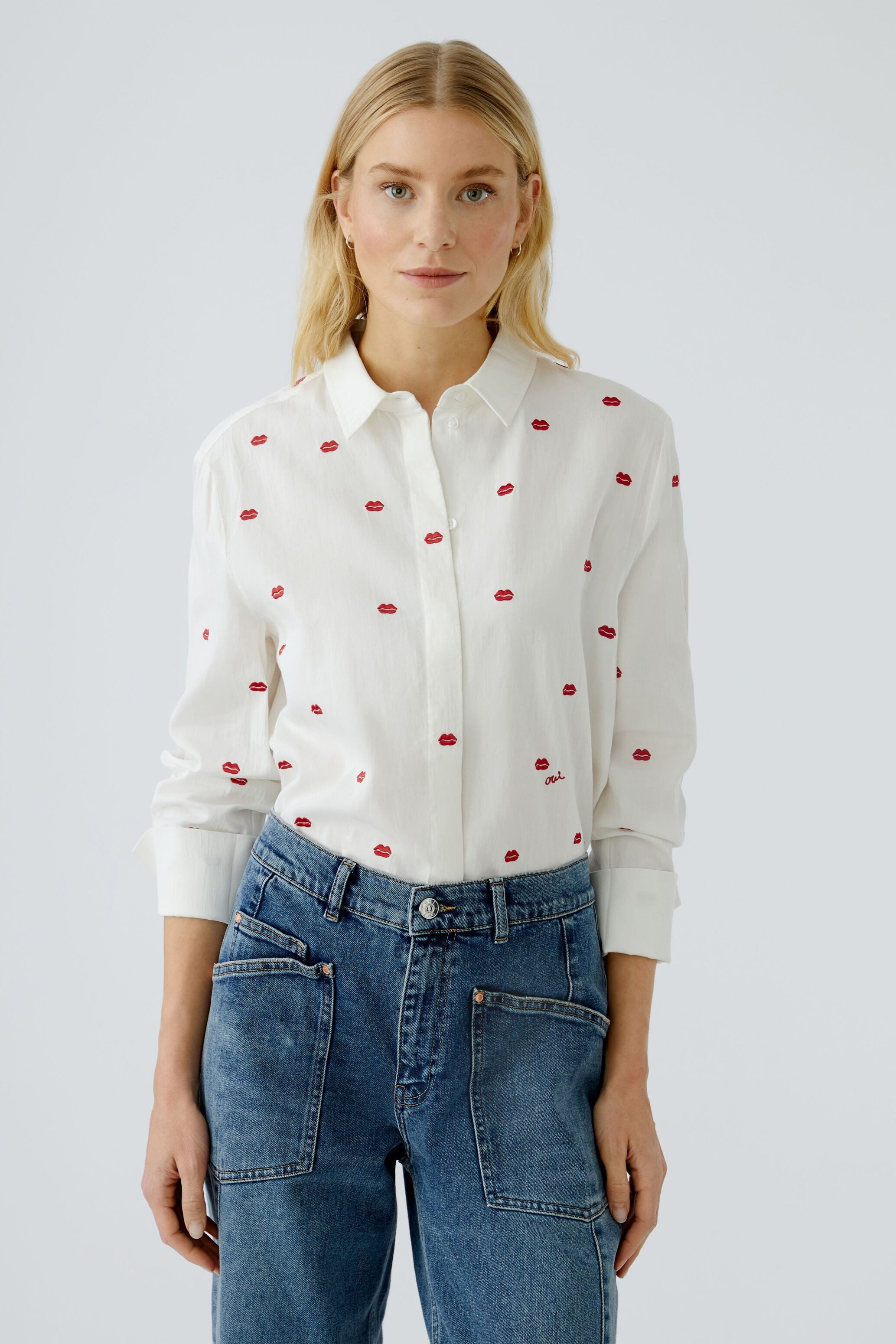 Oui Langarmbluse Bluse günstig online kaufen
