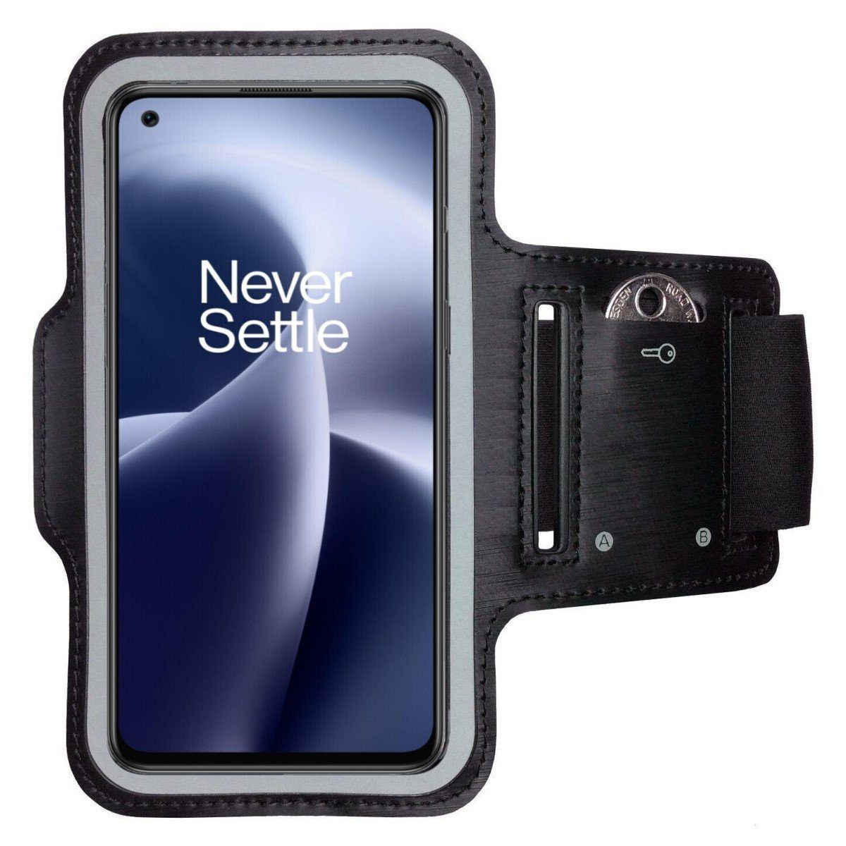 CoverKingz Handyhülle Sportarmband für OnePlus Nord 2T 5G Sport Fitness Armband Laufhülle, Sport Schutzhülle Schlüsselfach Handyhülle Jogging Schutztasche Etui