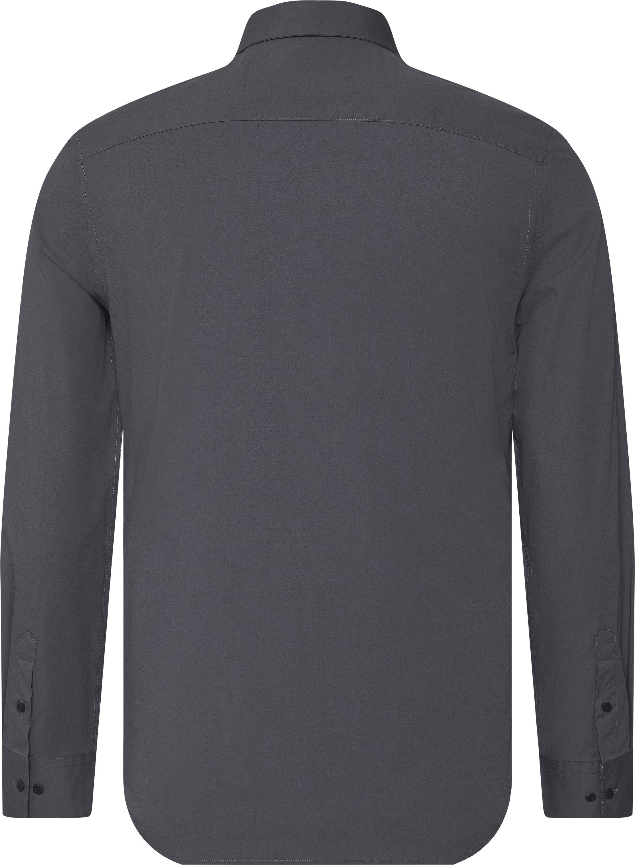 Calvin Klein Langarmhemd slim fit, in Unifarbe