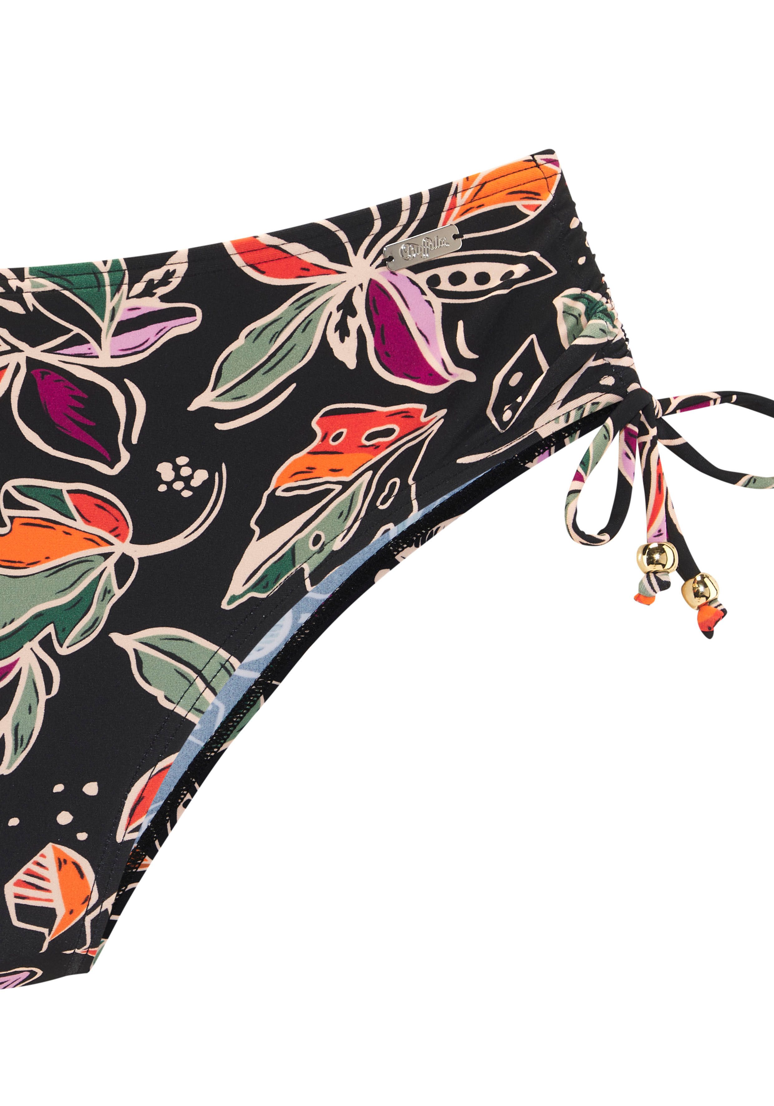 Buffalo Bikini-Hose Whoopi mit modernem Blätterdruck