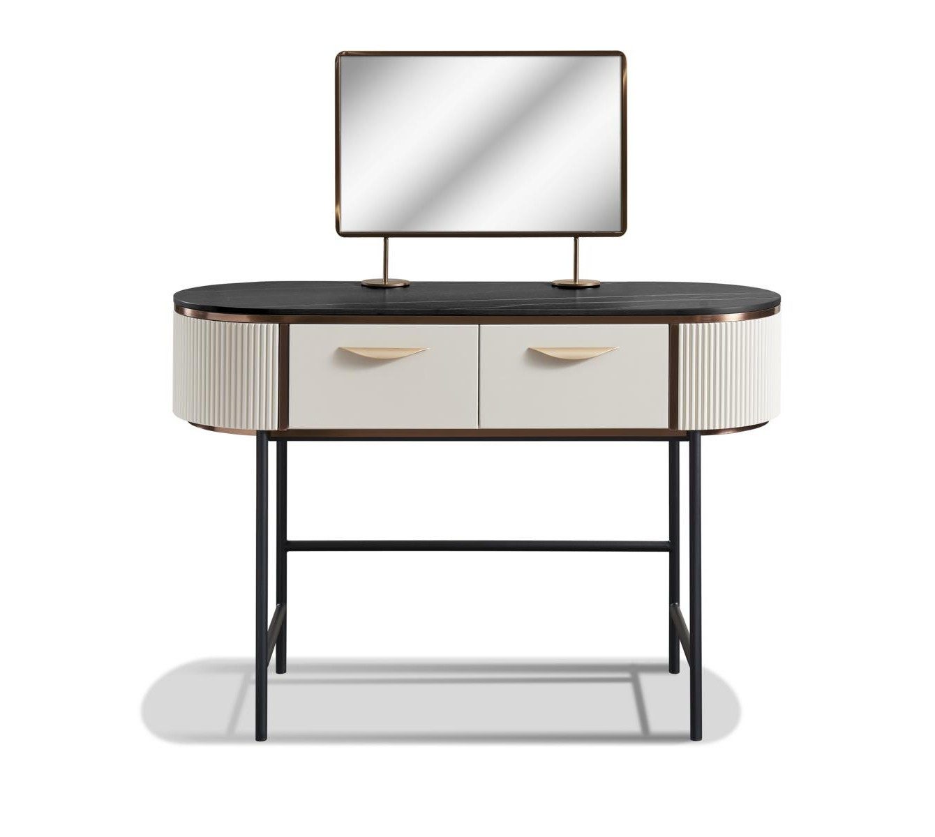 Xlmoebel Schminktisch Designer Kosmetik Tisch mit Spiegel und Kommode für Frisuren, Made in Europa