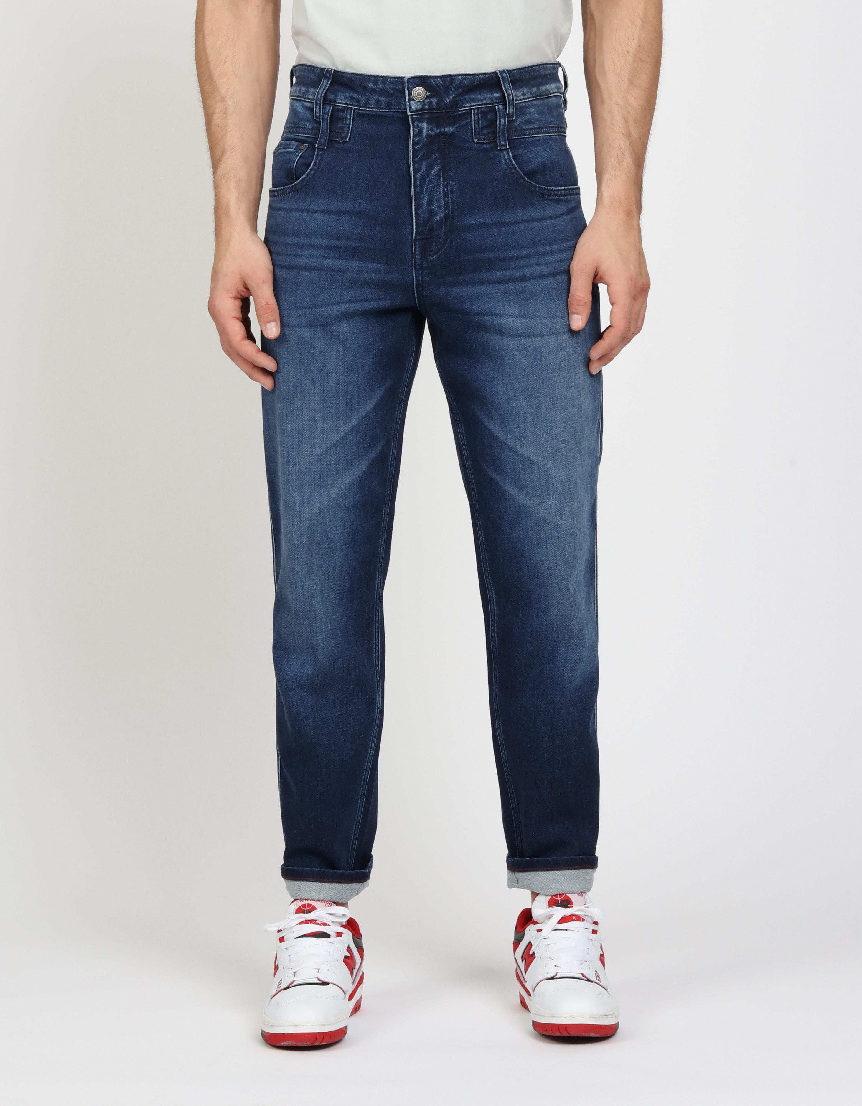 GANG Relax-fit-Jeans 94MARCO im Jogger Style mit charakteristischem Doppelbunddetail