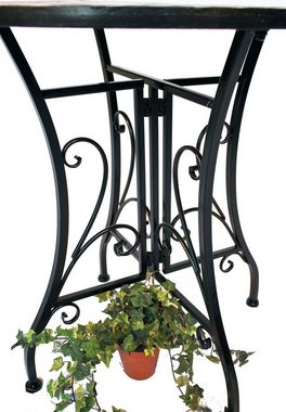 DanDiBo Gartenmöbelset Sitzgruppe Merano 12001-2 Gartentisch + 2 Stk. Gartenstuhl aus Metall Mosaik