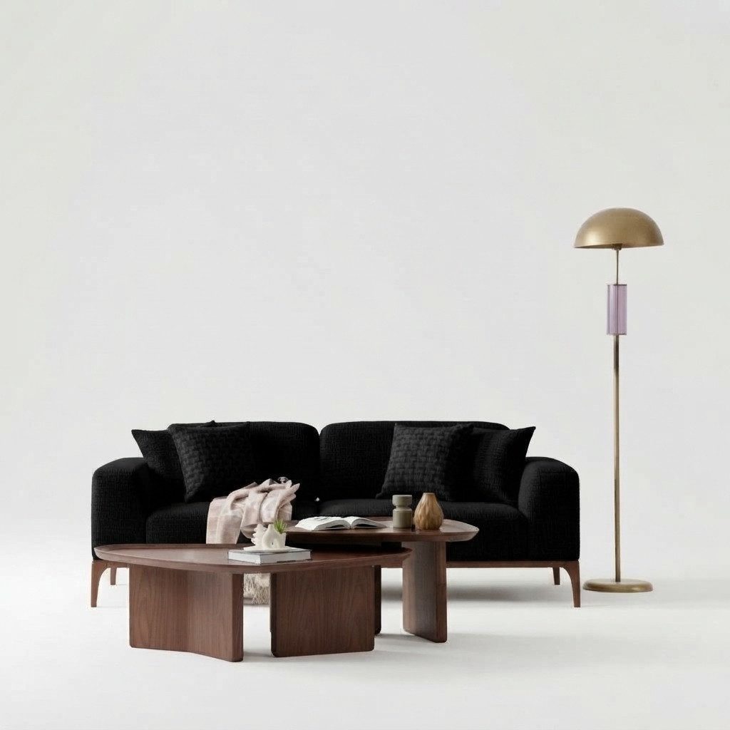 Xlmoebel 3-Sitzer Luxuriöses Sofa mit modernem Design und edlem Stoffbezug, 3-Sitzer, Hergestellt in Europa