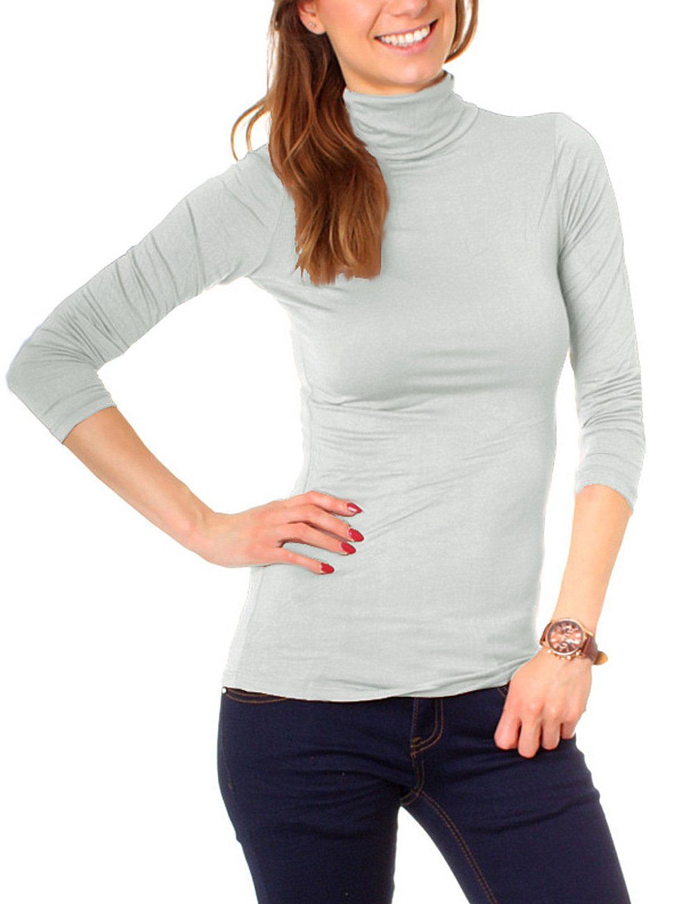 Muse Rollkragenshirt Basic Rollkragenshirt Langarm 3315 günstig online kaufen