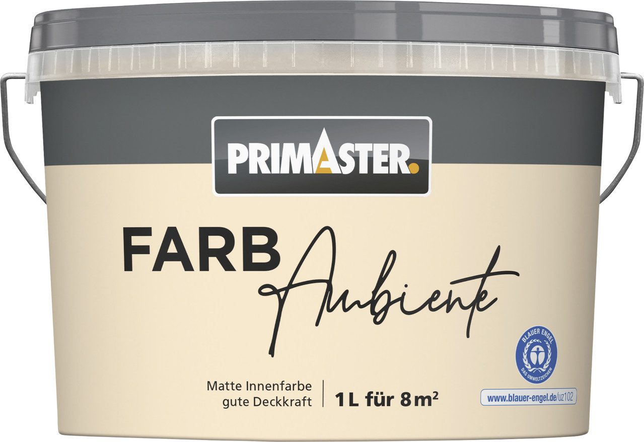 Primaster Wandfarbe Primaster Farbambiente Wandfarbe matt pfirsich 1 L