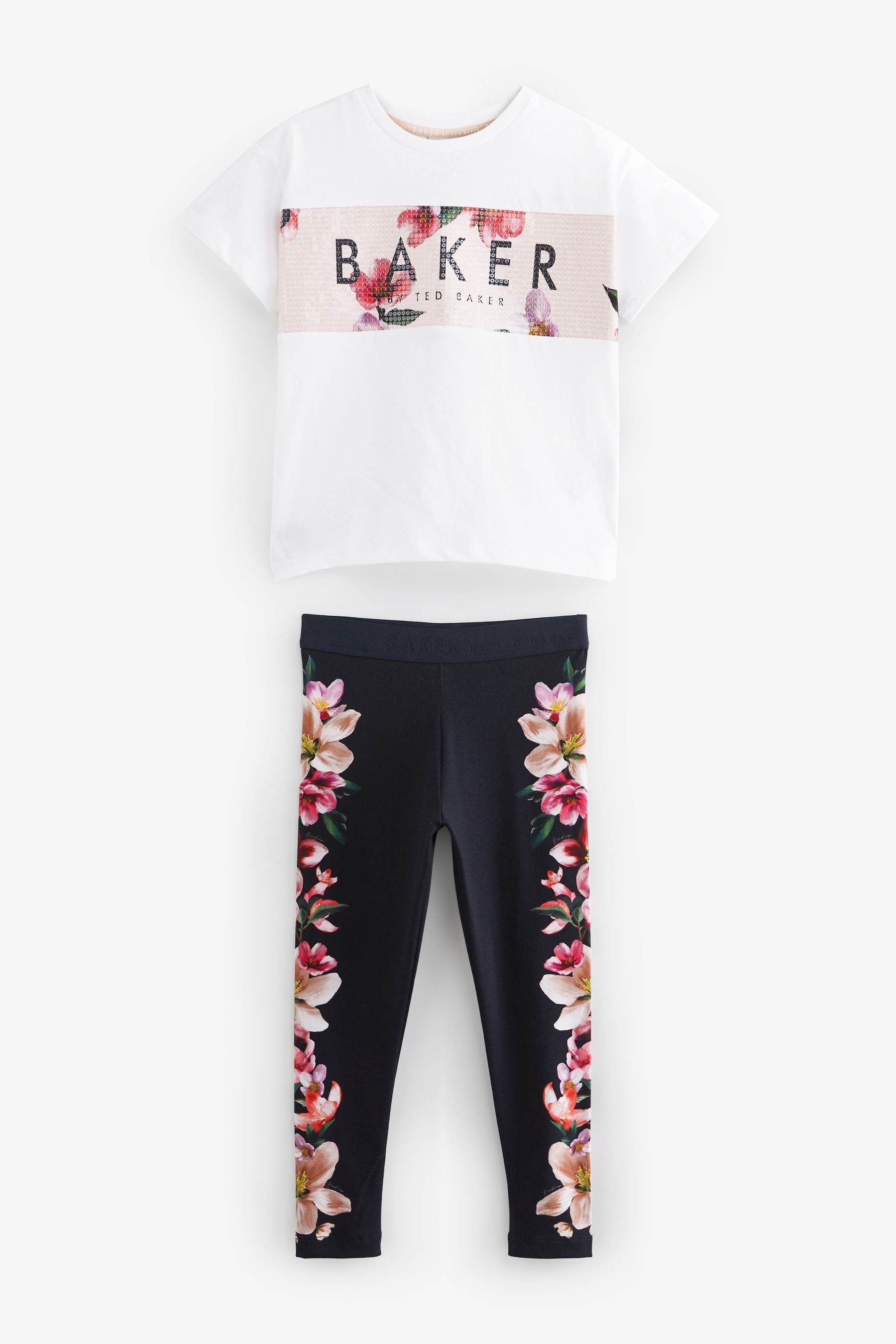Baker by Ted Baker Shirt & Leggings Baker by Ted Baker Leggings und Paillettenshirt (2-tlg)