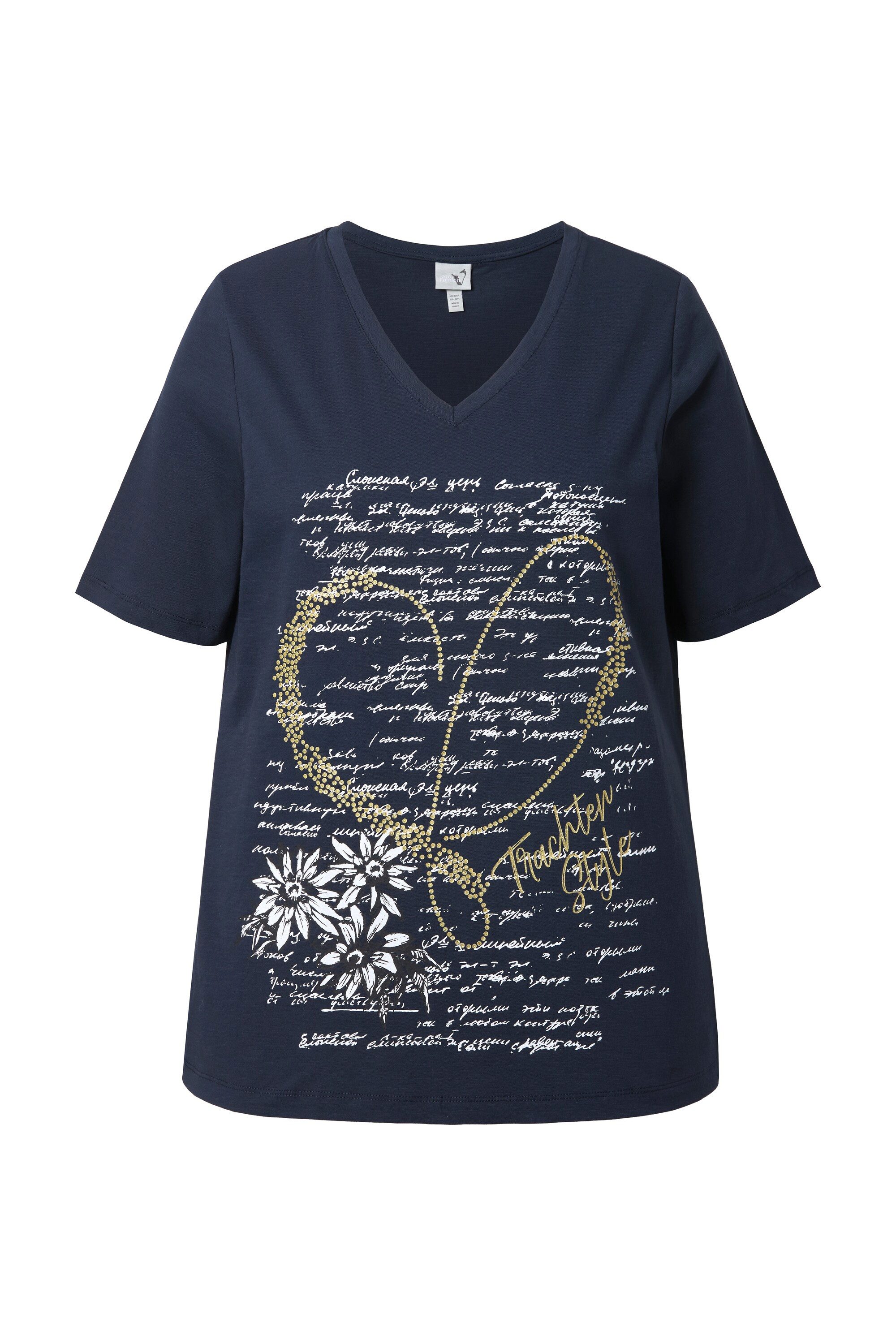 Ulla Popken T-Shirt T-Shirt Trachtenmotiv Classic günstig online kaufen