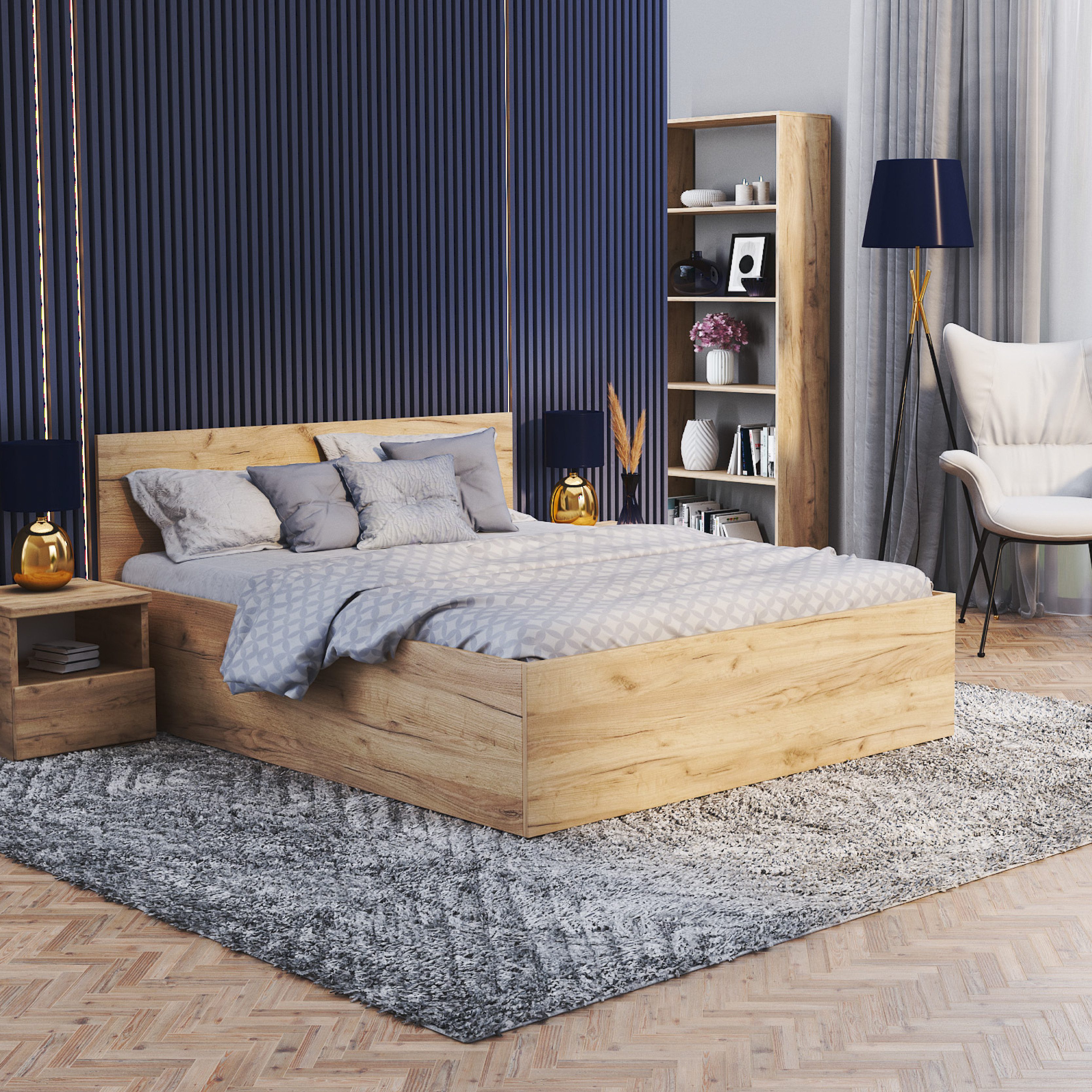 FDM Stauraumbett Bett Stauraumbett PANAMA SP Bettgestell 140x200 & weitere günstig online kaufen