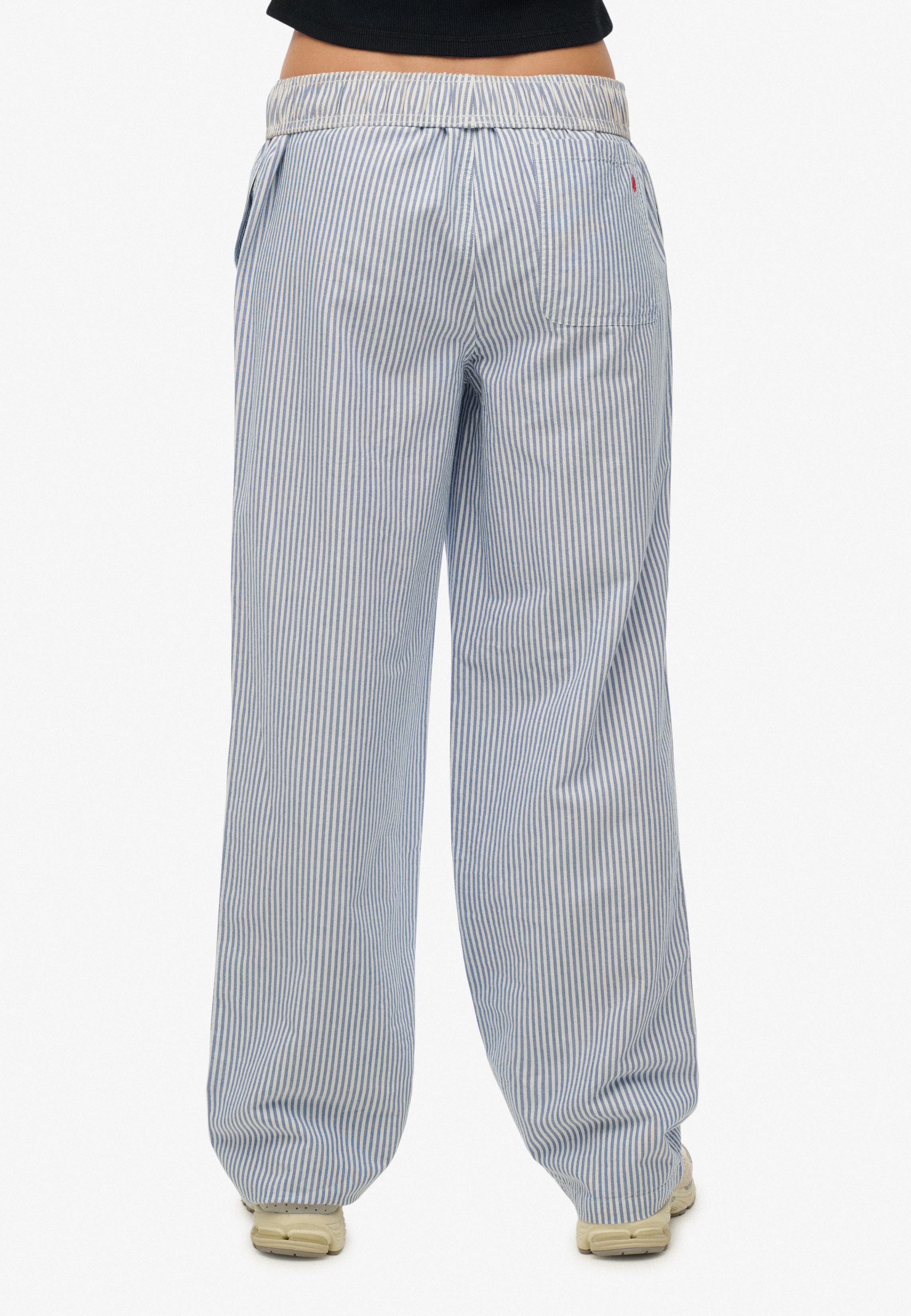 Superdry Cargohose COTTON STRIPE ELASTIC TROUSER