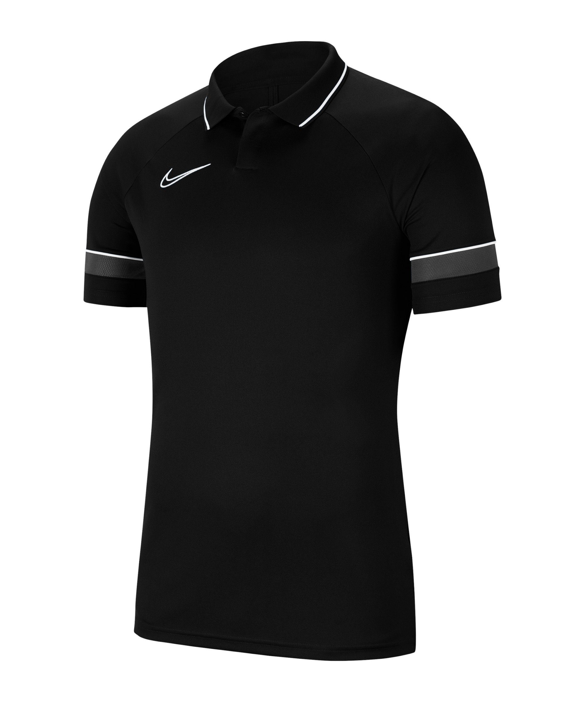 Poloshirt default 21 Academy Nike schwarzweissgrau T-Shirt