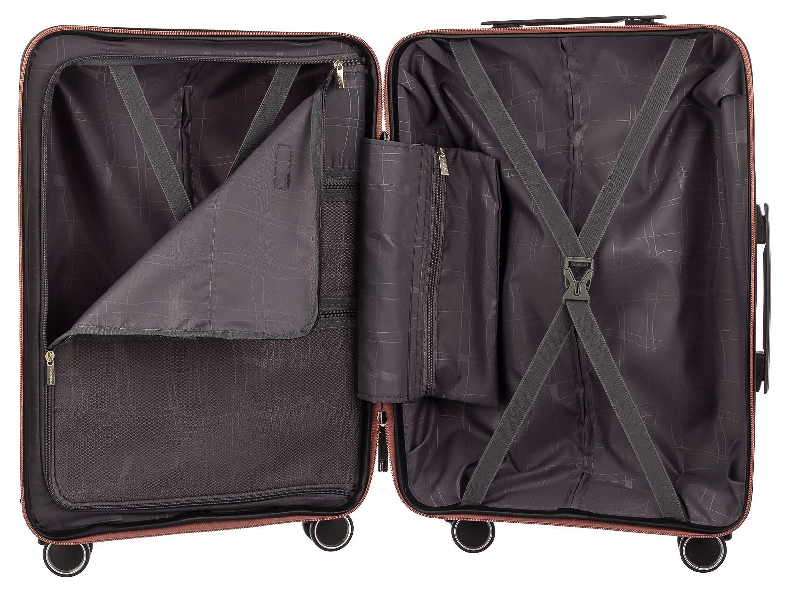 Franky Koffer PP15-58 Spinner Gr. S, 4 Rollen, integriertes TSA-Zahlenschloss