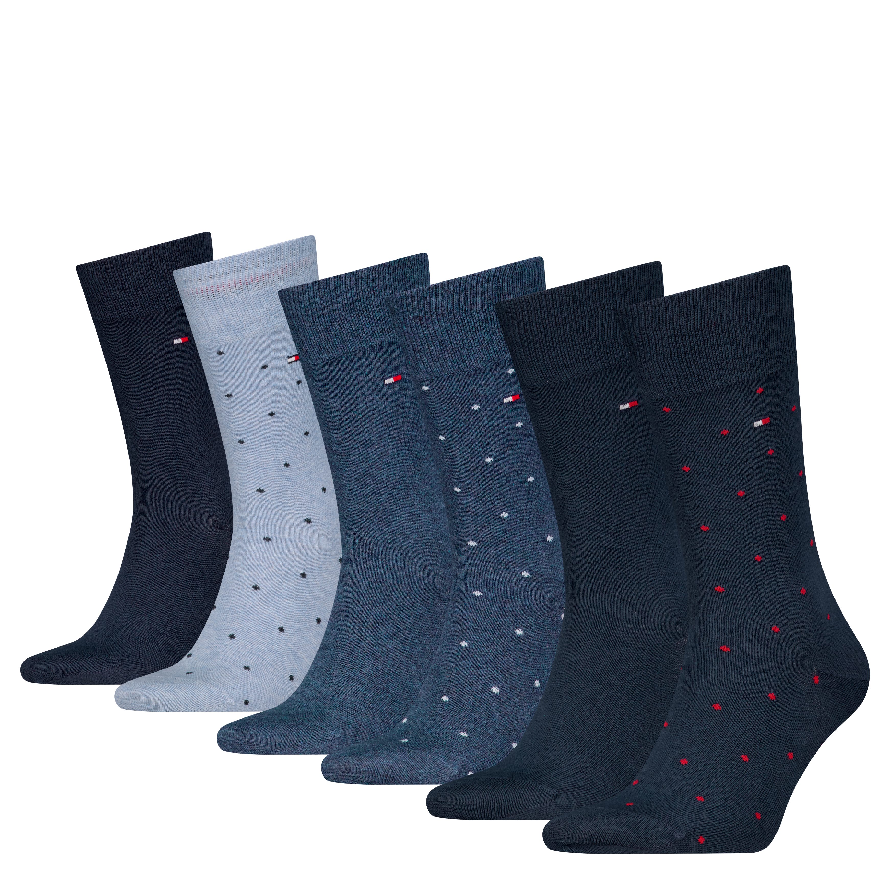 Tommy Hilfiger Socken TH MEN SOCK 6P DOT ECOM (6 Paar) gepunktet und uni günstig online kaufen