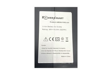 PowerSmart LEB36HY002.D29 E-Bike Akku für Kalkhoff Tasman Impulse 8 / 8HS Li-ion 14500 mAh (36 V)