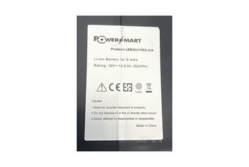 PowerSmart LEB36HY002.D29 E-Bike Akku für Raleigh Dover Impulse 360 Li-ion 14500 mAh (36 V)