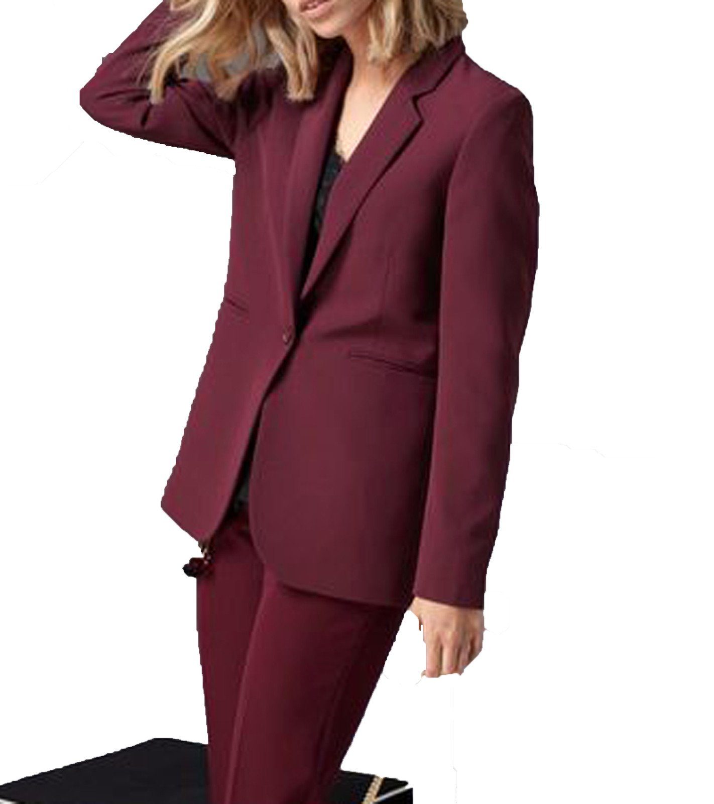 GUIDO MARIA KRETSCHMER Kurzblazer »GUIDO MARIA KRETSCHMER Blazer eleganter  Damen Sakko Kurz-Jacke mit Reverskragen und Paspeltaschen Bordeaux« online  kaufen | OTTO