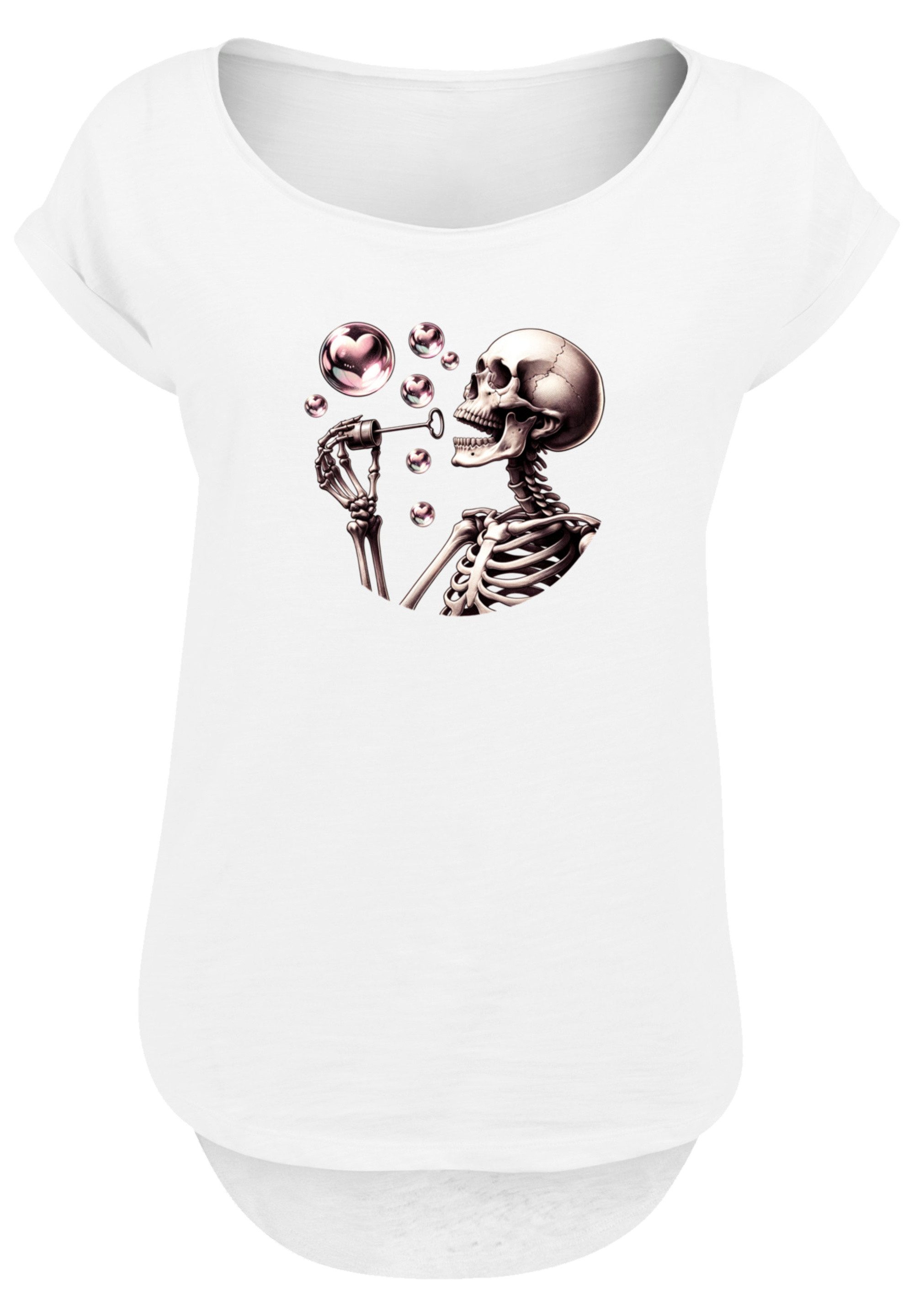F4NT4STIC T-Shirt Niedliches Goth Skelett Herz günstig online kaufen