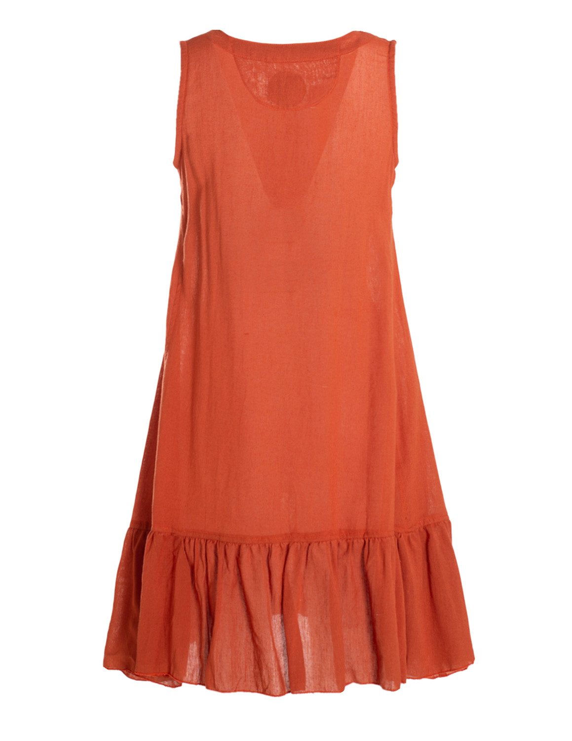 Vishes Tunikakleid Damen Hängerkleid Baumwolle Blumen Lagenlook mit Schnüren Holzperlen Alternative Bekleidung, Ethno, Hippie, Retro Style