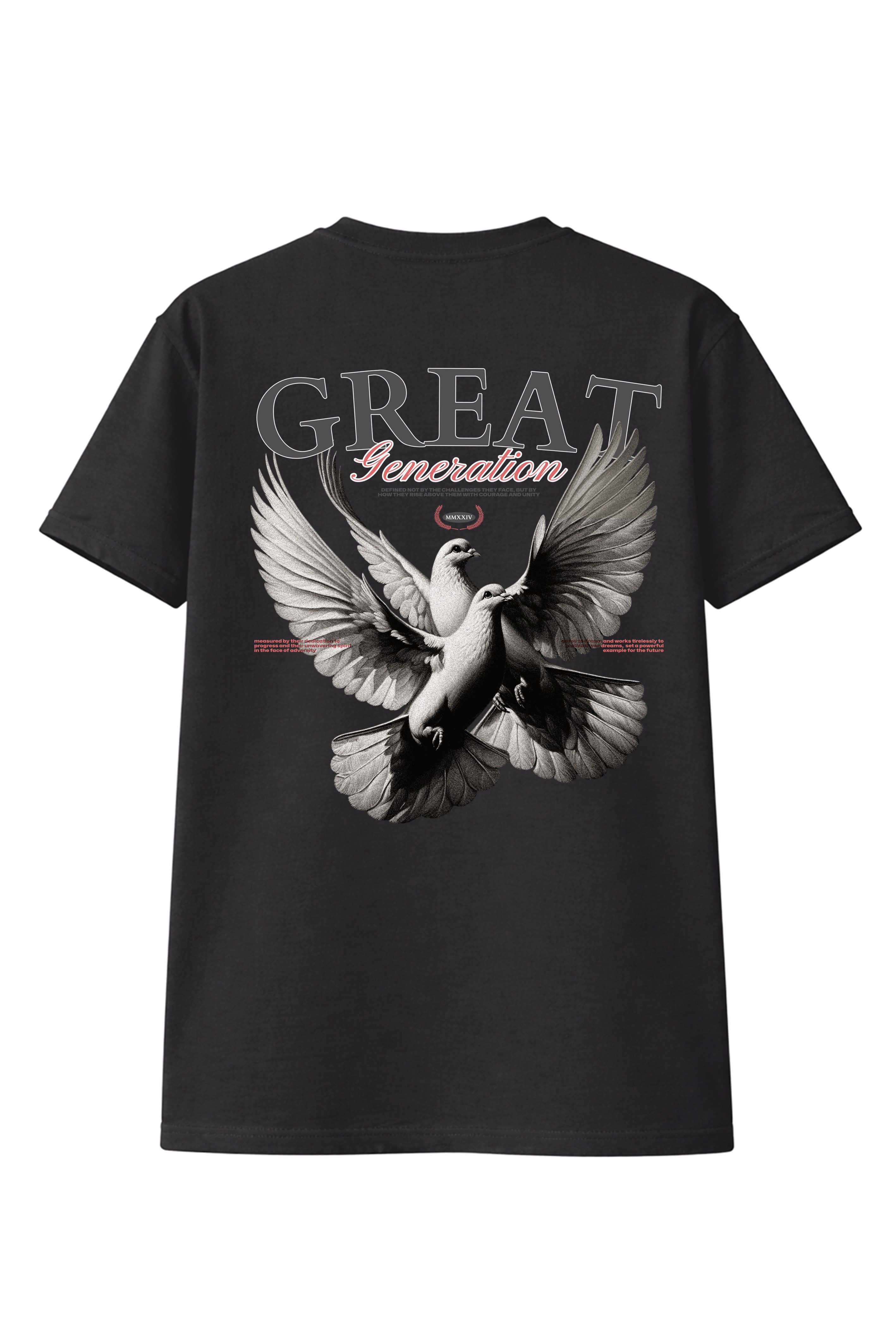 Banco T-Shirt Herren Great Shirt Print (Einzelartikel) Großer, künstlerischer "GREAT Generation" Print mit