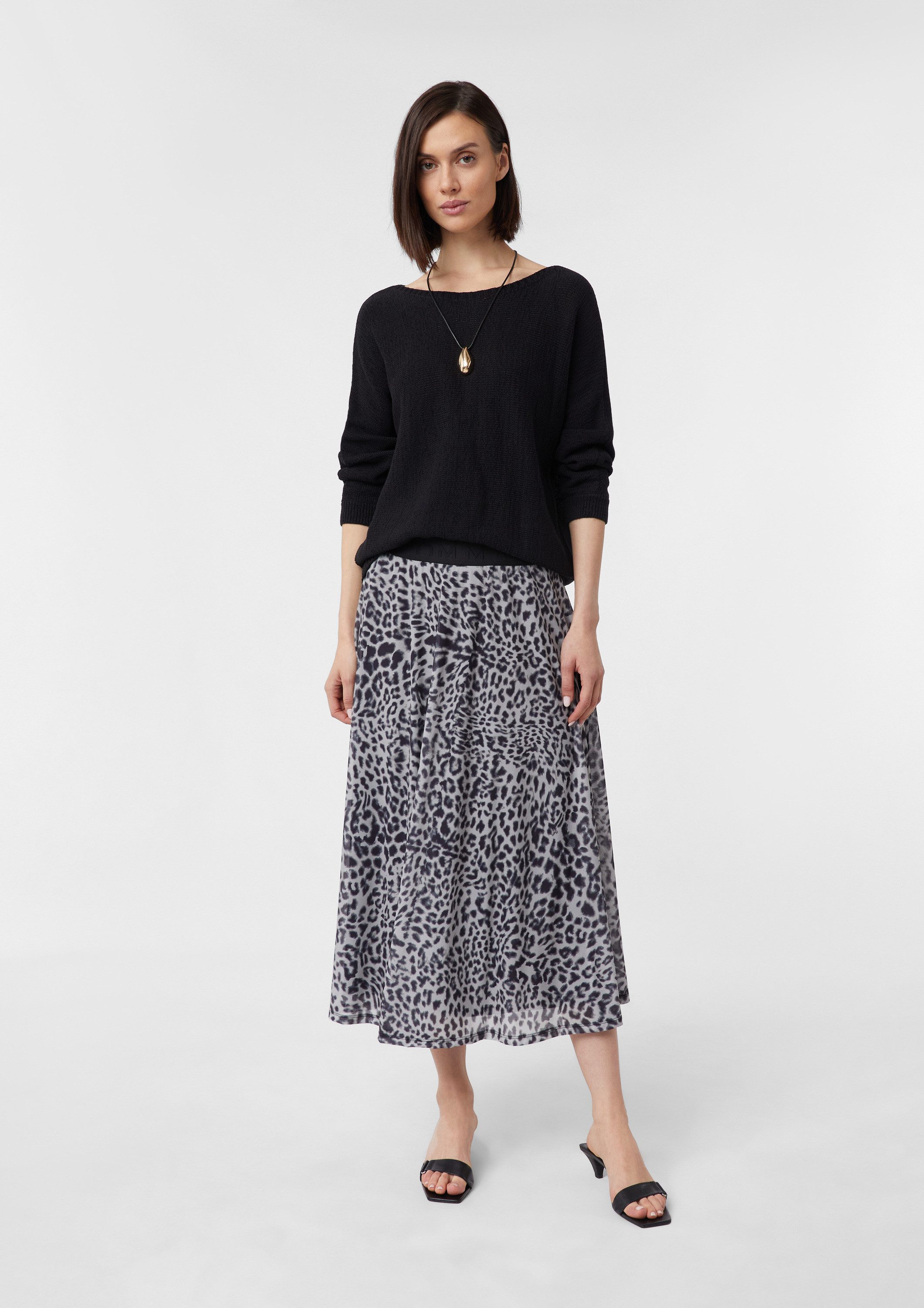 comma Midirock Rock Bedruckter Mesh-Rock zum günstig online kaufen