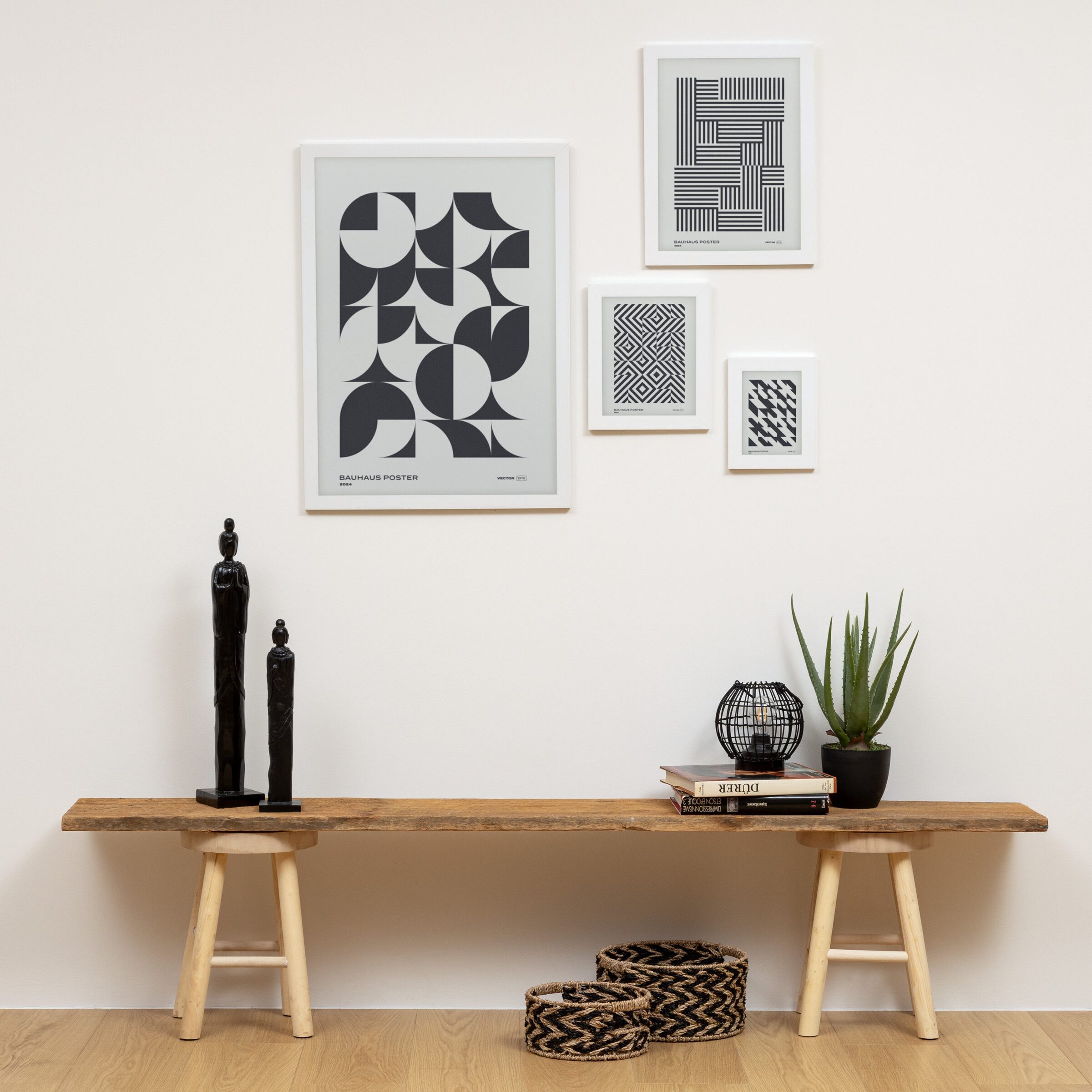 Atmosphera Créateur d'intérieur Sitzhocker Holzhocker NYAR, Ø 28 cm (1 Stk., Sitzhocker), funktional