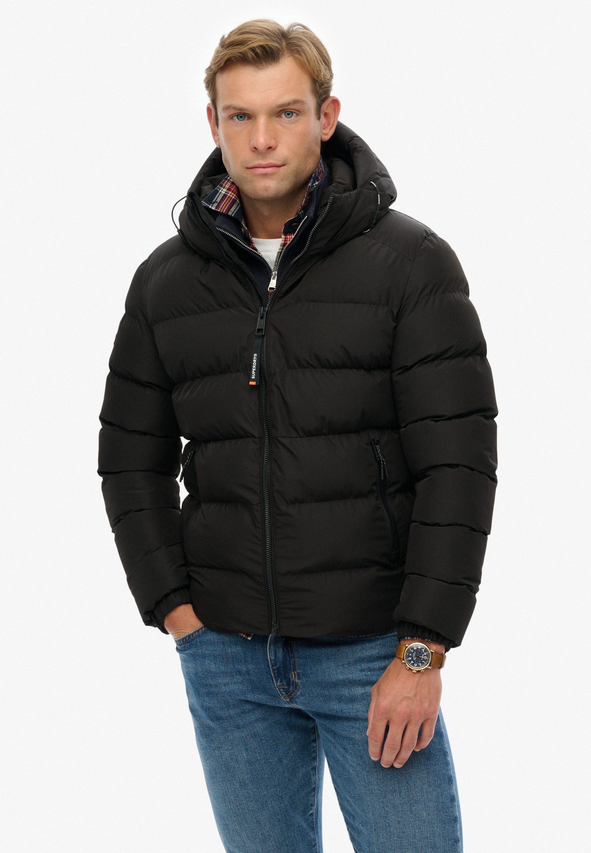 Superdry Steppjacke HOODED SPORTS PUFFER JACKET