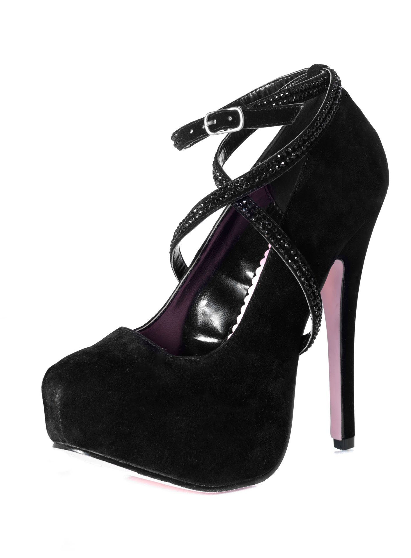 Leg Avenue Kostüm Samt Высокие каблуки schwarz, Hochwertig verarbeitete Damenschuhe - extravagant und straßentauglich