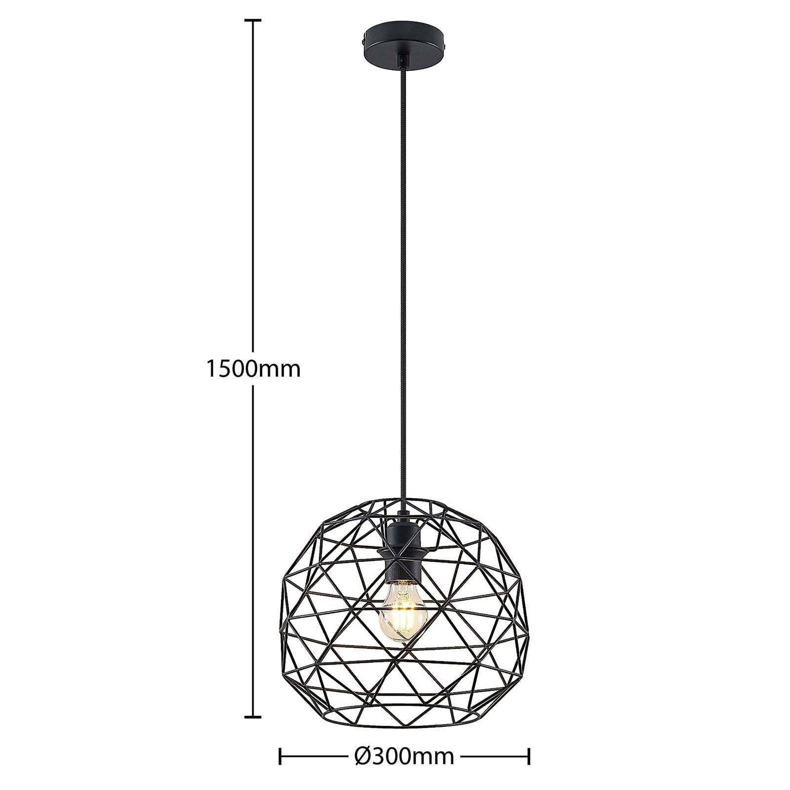 dimmbar, Esstischlampe E27, Paridimo, 1 Modern, Lindby nicht flammig, Leuchtmittel Deckenlampe, Schwarz, Stahl, Hängeleuchte inklusive,