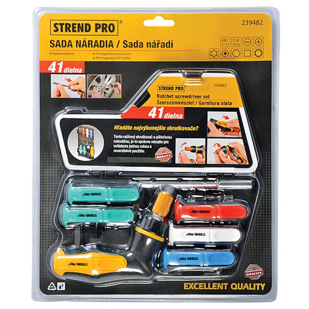 PROREGAL® Bit-Schraubendreher Bit-Set mit Schraubendreher 41 Stück