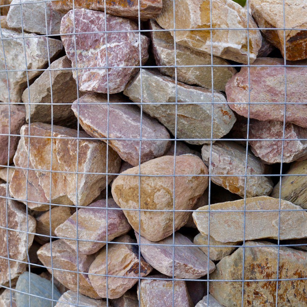 CM-Gartendesign Gabionensteine Grauwacke Gabionensteine, (8/20cm, bunt), 5kg