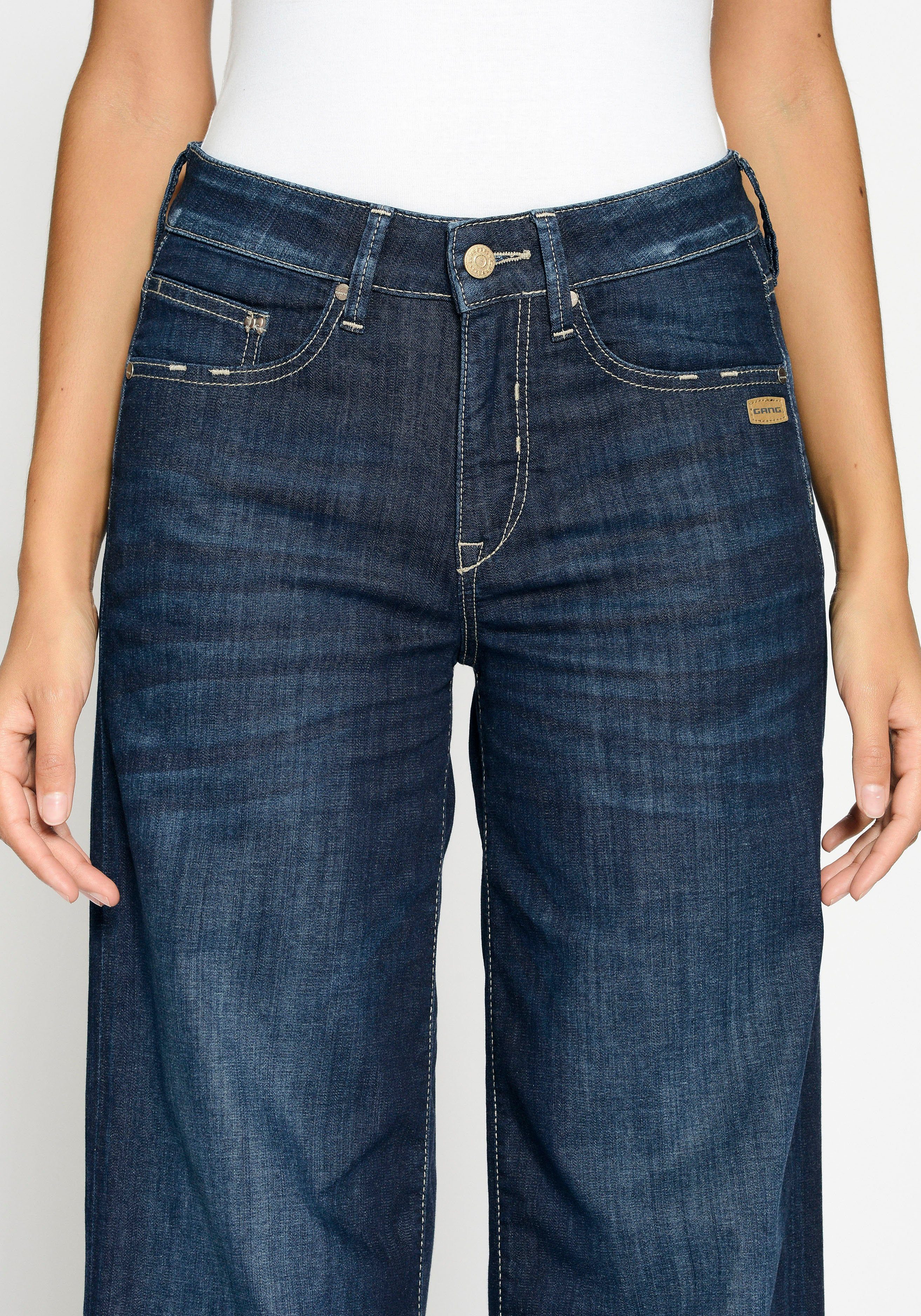 GANG Weite Jeans 94CARLOTTA weiter Fit im bodenlangen Palazzo-Style. Reduzierter Preis € 66,93. Unverbindliche Preisempfehlung € 119,95