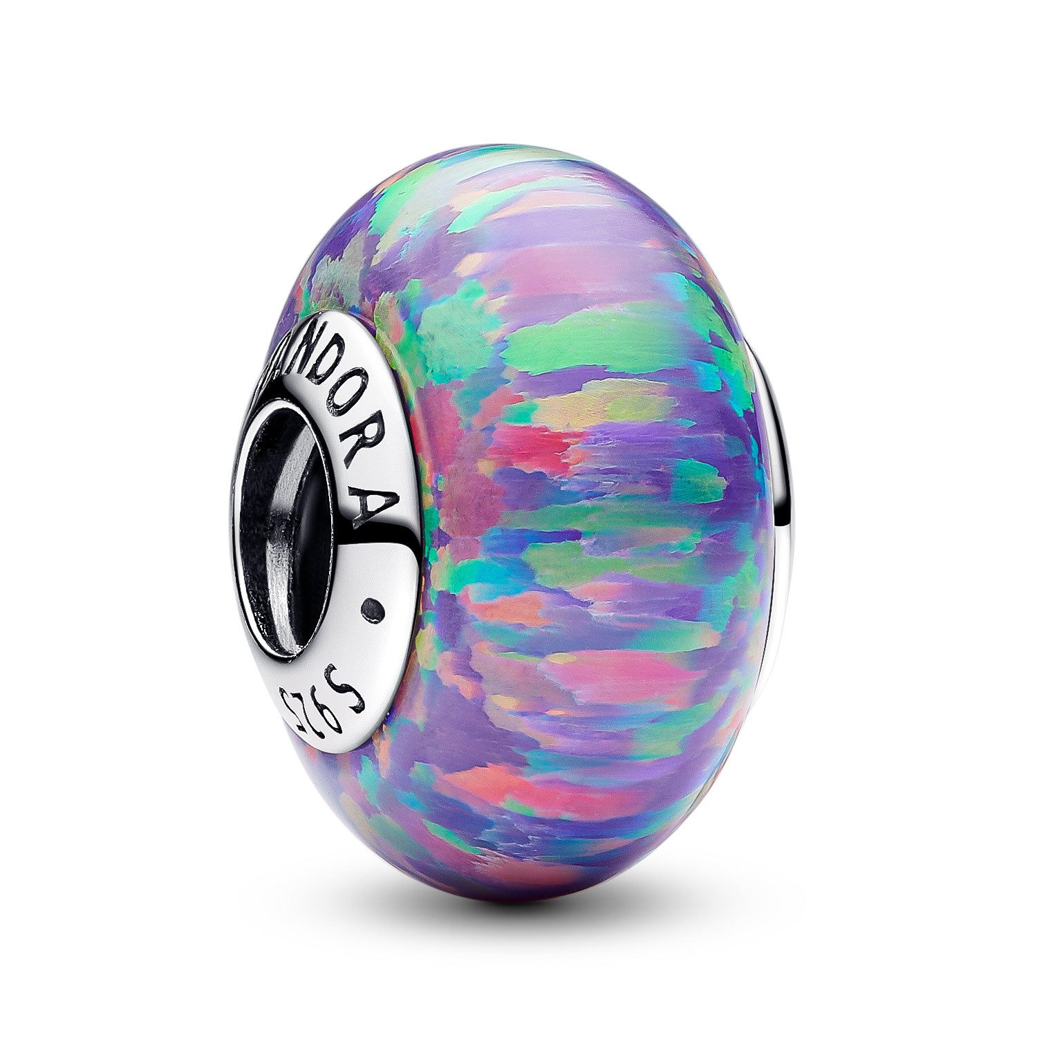 Pandora Runder Anhänger Bead-Charm Silber Schillerndes günstig online kaufen