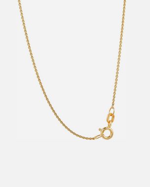 Malaika Raiss Kette mit Anhänger Moon Plaquette Halskette Damen Gold mit Mond und Sterne Anhänger 45 cm, Messing, 24 Karat vergoldet