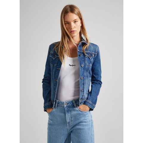 Pepe Jeans Jeansjacke THRIFT mit aufgesetzten Brusttaschen und durchgehender Knopfleiste
