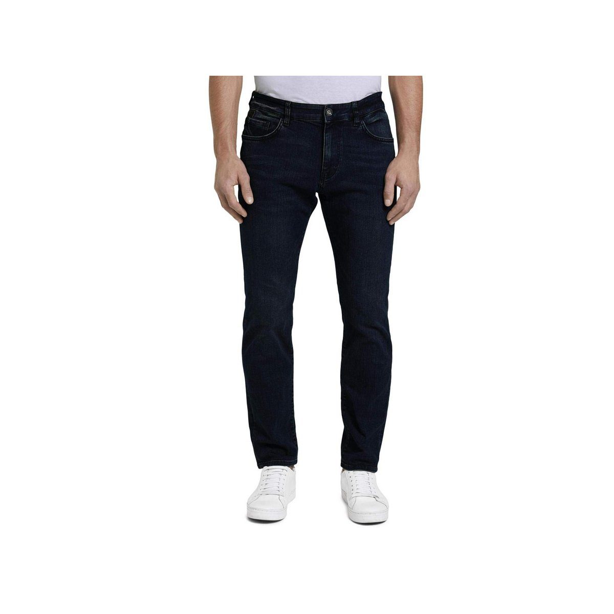 TOM TAILOR 5-Pocket-Jeans dunkel-blau (1-tlg) | Straight-Fit Jeans
