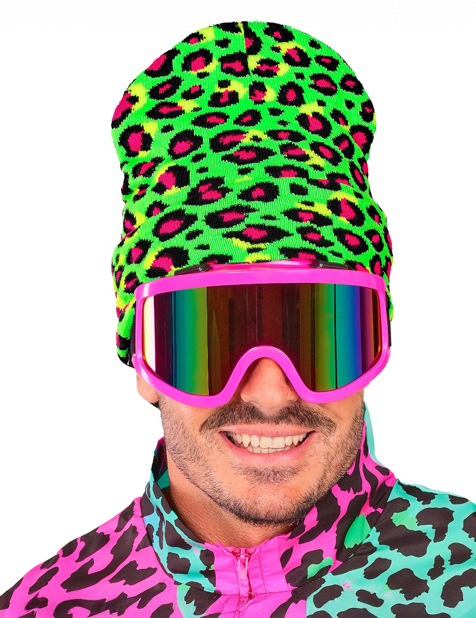 Widmann S.r.l. Kostüm Mütze Leo Grün Neon für Erwachsene