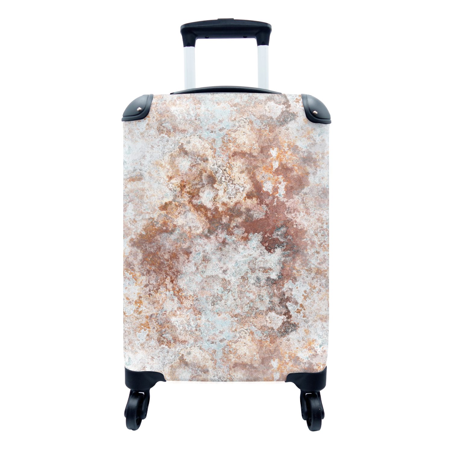 MuchoWow Handgepäckkoffer Farbe - Marmor - Muster, 4 Rollen, Reisetasche mit rollen, Handgepäck für Ferien, Trolley, Reisekoffer