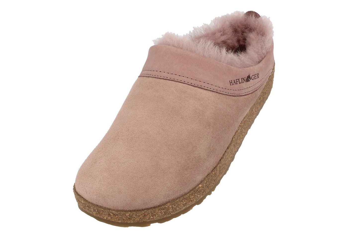 Haflinger Haflinger Snowbird Lammfell Leder Hausschuh Unisex Hausschuh